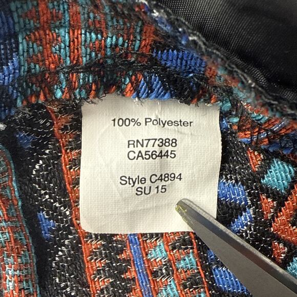 Women's J. Crew Boardwalk Jacquard boho print shorts style C4894 size 2 - Picture 5 of 5